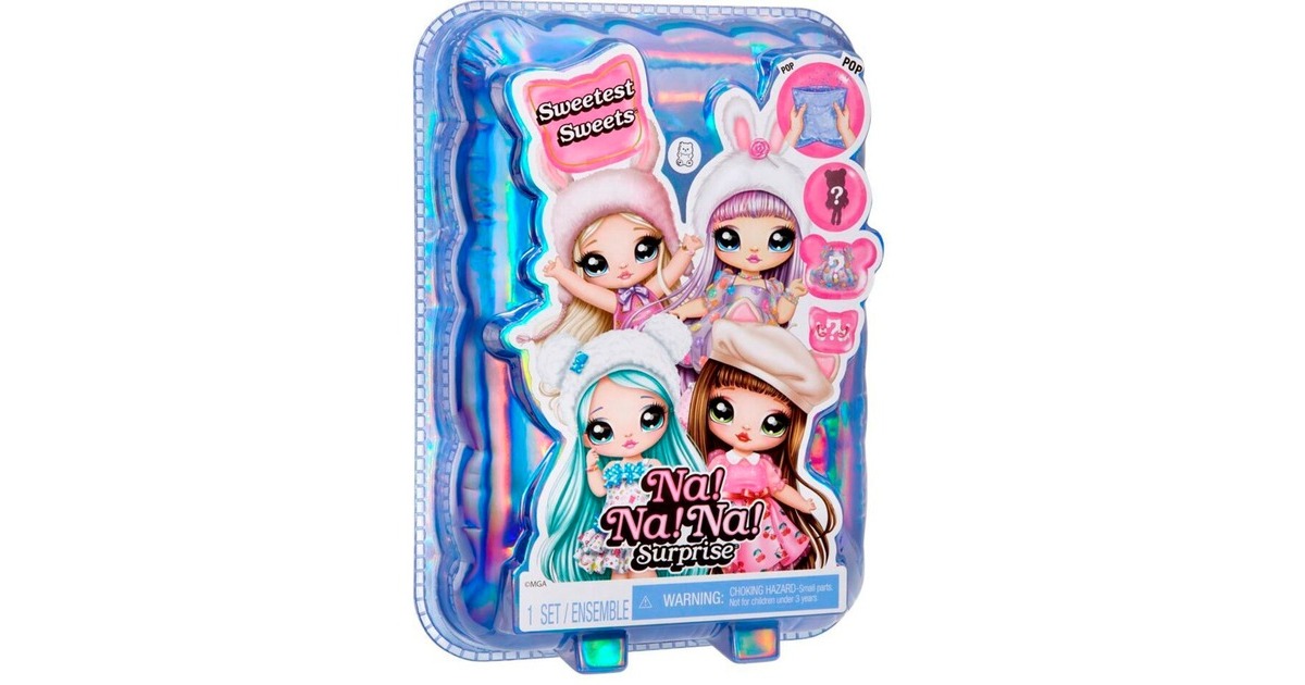 MGA Entertainment Na! Na! Na! Surprise Sweetest Sweets, Puppe(sortierter Artikel, eine Figur)
