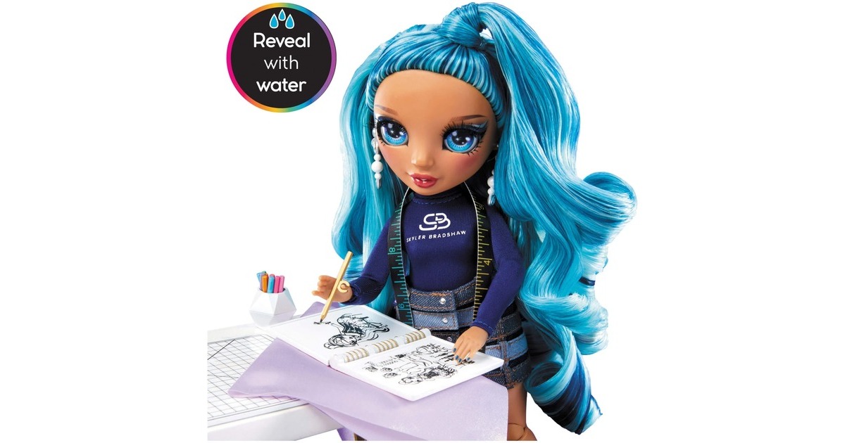 MGA Entertainment Rainbow High High Dream & Design Fashion Studio Playset mit Skyler, Puppe