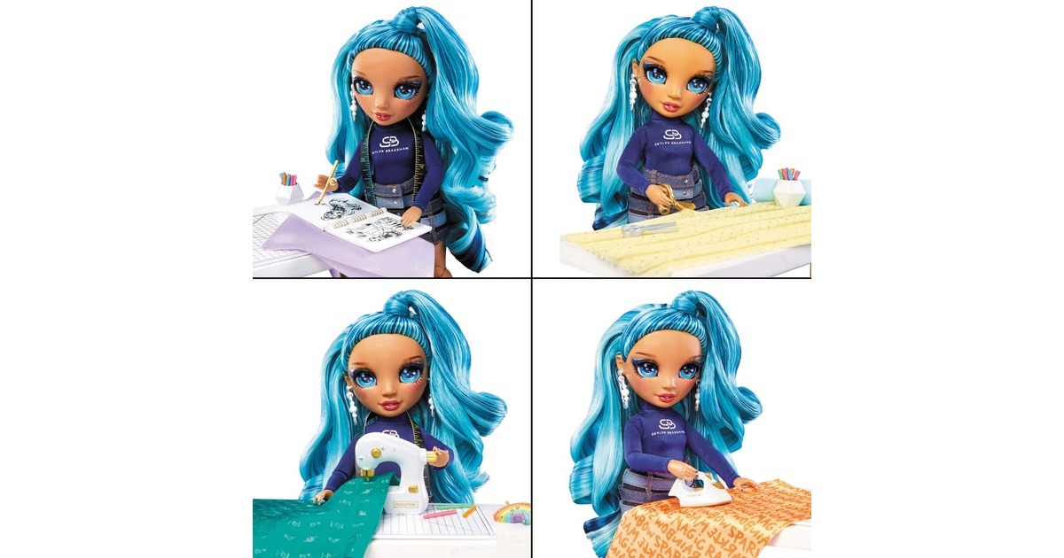 MGA Entertainment Rainbow High High Dream & Design Fashion Studio Playset mit Skyler, Puppe
