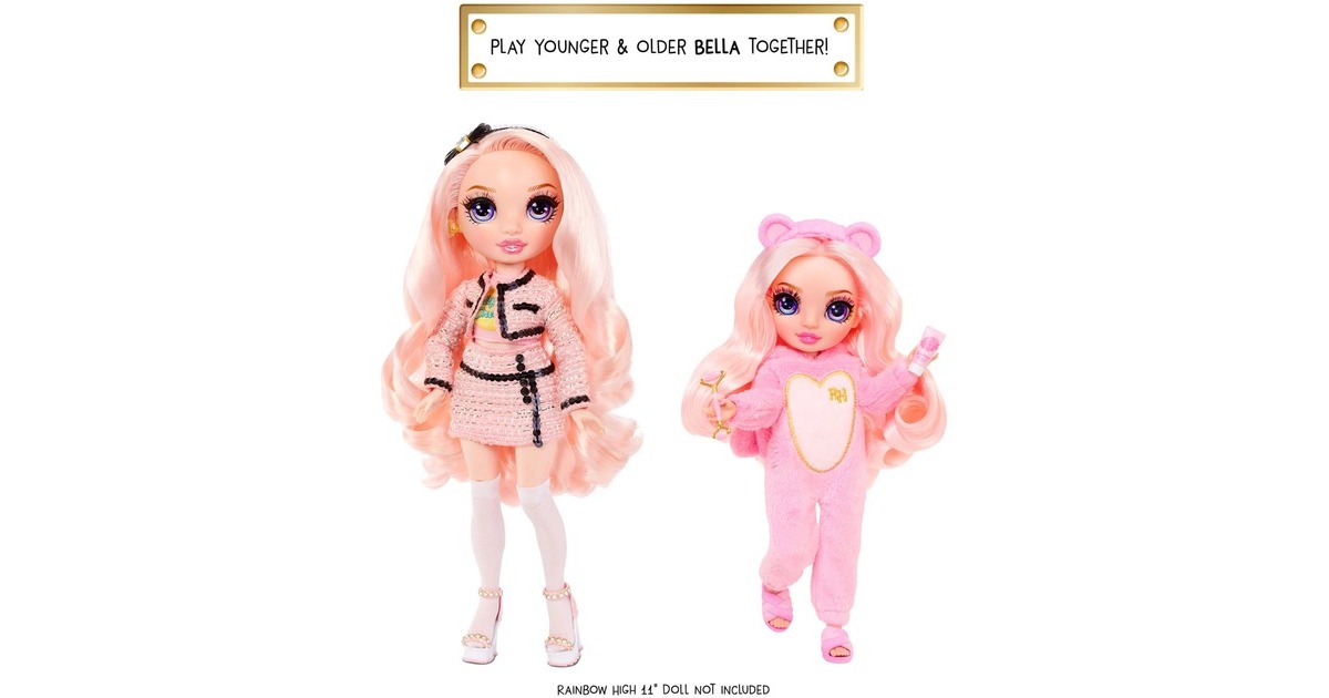 MGA Entertainment Rainbow High Junior High PJ Party - Bella (Pink), Puppe