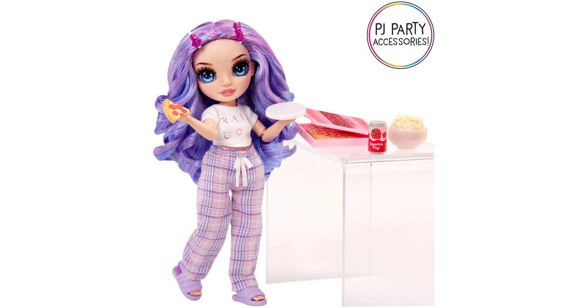 MGA Entertainment Rainbow High Junior High PJ Party - Violet (Purple), Puppe