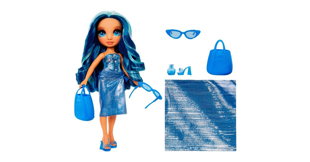 MGA Entertainment Rainbow High Swim & Style - Skyler (Blue), Puppe