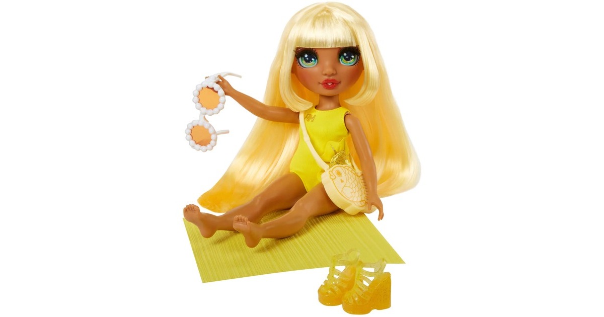 MGA Entertainment Rainbow High Swim & Style - Sunny (Yellow), Puppe
