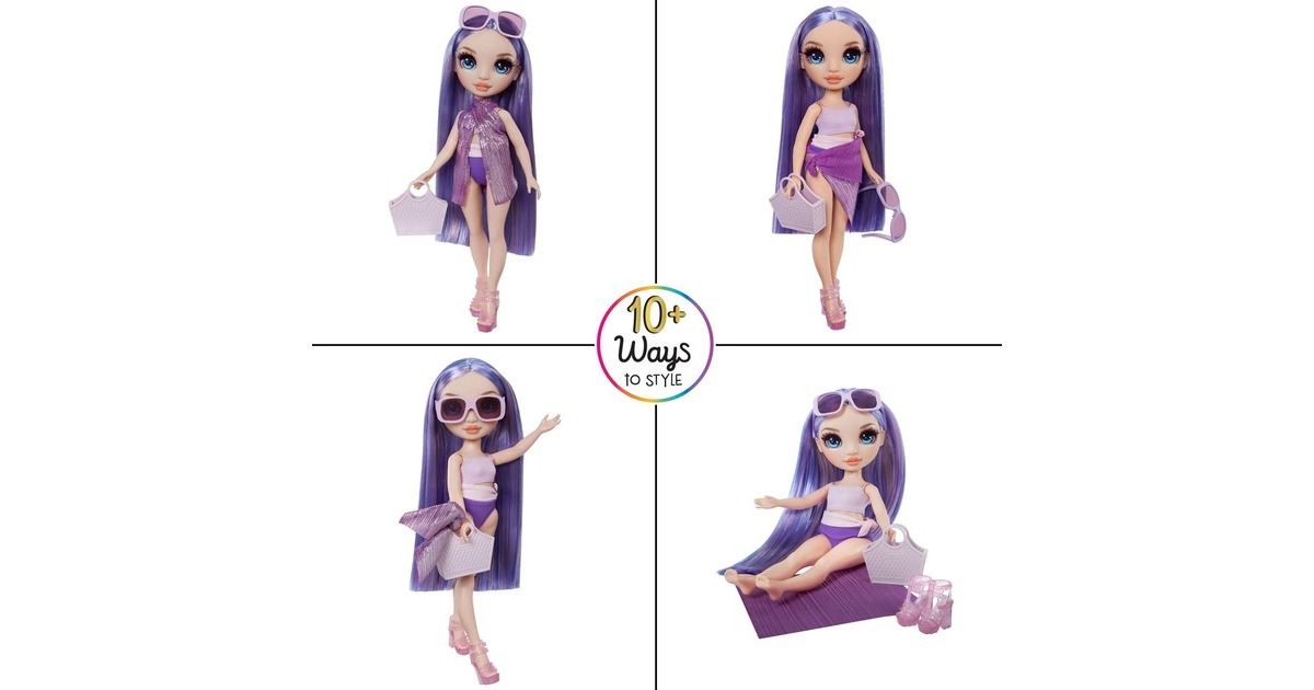 MGA Entertainment Rainbow High Swim & Style - Violet (Purple), Puppe