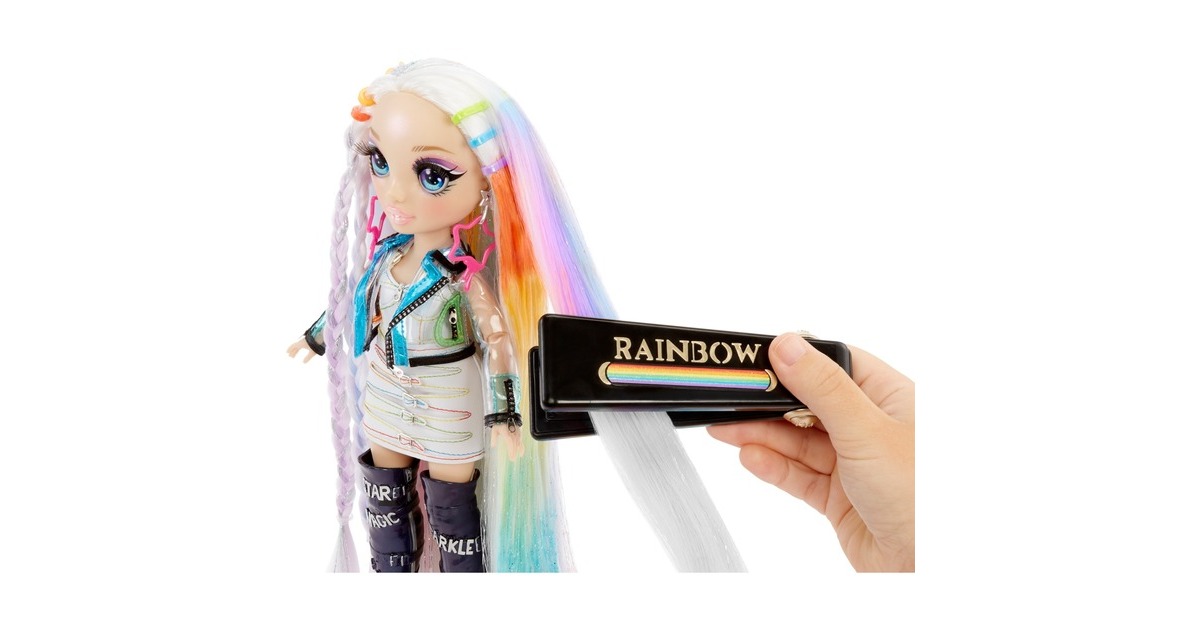 MGA Entertainment Rainbow Surprise Hair Play Rainbow Doll, Puppe