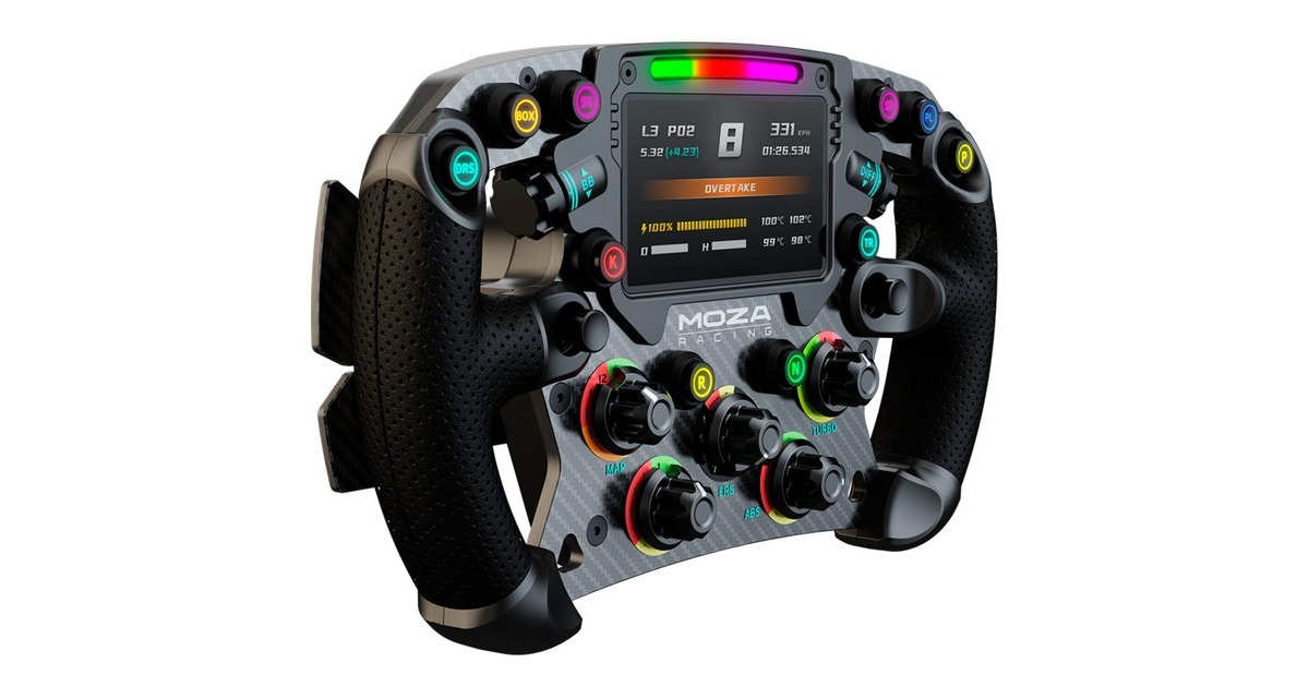 MOZA FSR Formula Wheel, Austausch-Lenkrad(schwarz) MOZA FSR Formula Wheel, Austausch-Lenkrad(schwarz)