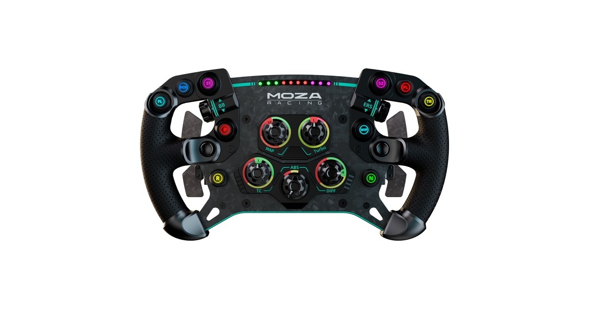 MOZA GS V2P GT Wheel Microfiber Leather, Austausch-Lenkrad(schwarz) MOZA GS V2P GT Wheel Microfiber Leather, Austausch-Lenkrad(schwarz)