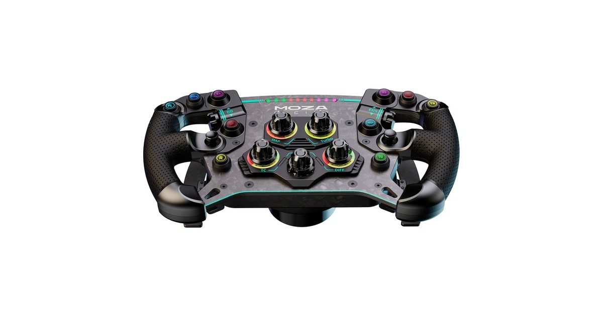 MOZA GS V2P GT Wheel Microfiber Leather, Austausch-Lenkrad(schwarz)