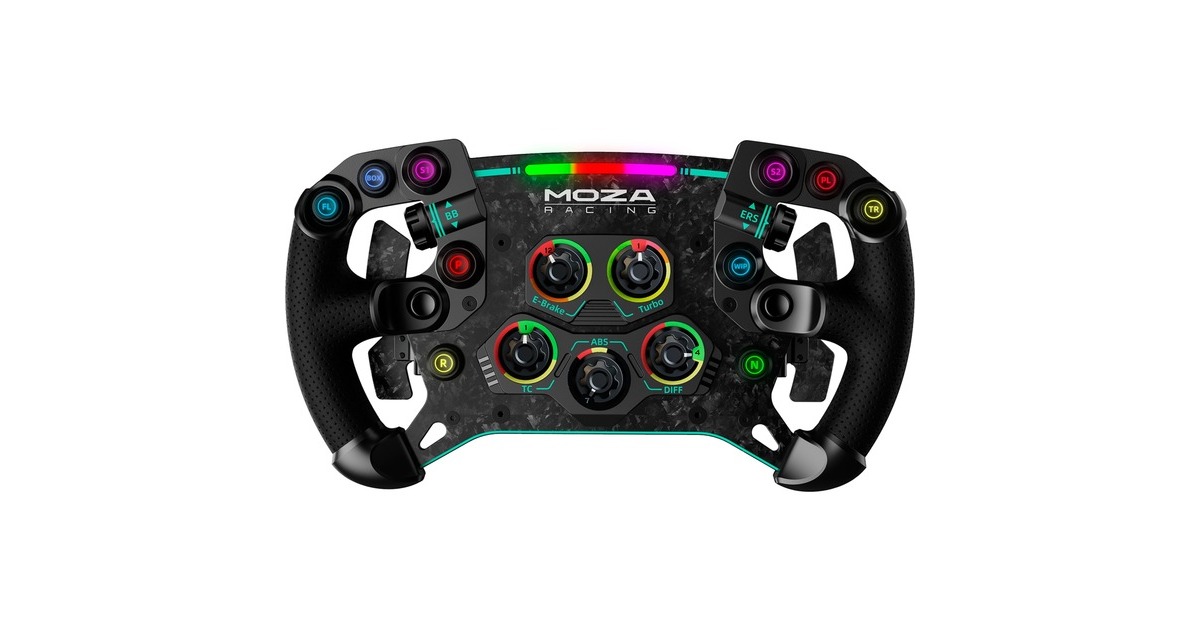 MOZA GS V2 GT Wheel Microfiber Leather, Austausch-Lenkrad(schwarz) MOZA GS V2 GT Wheel Microfiber Leather, Austausch-Lenkrad(schwarz)