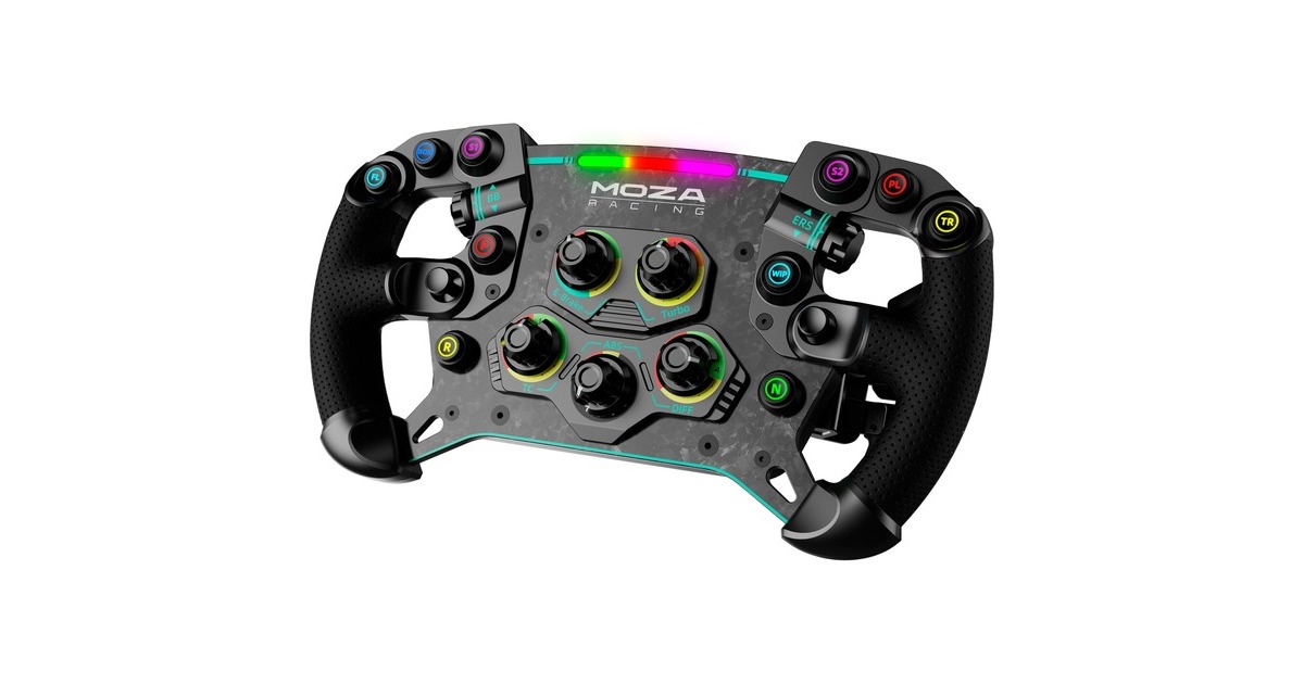 MOZA GS V2 GT Wheel Microfiber Leather, Austausch-Lenkrad(schwarz)