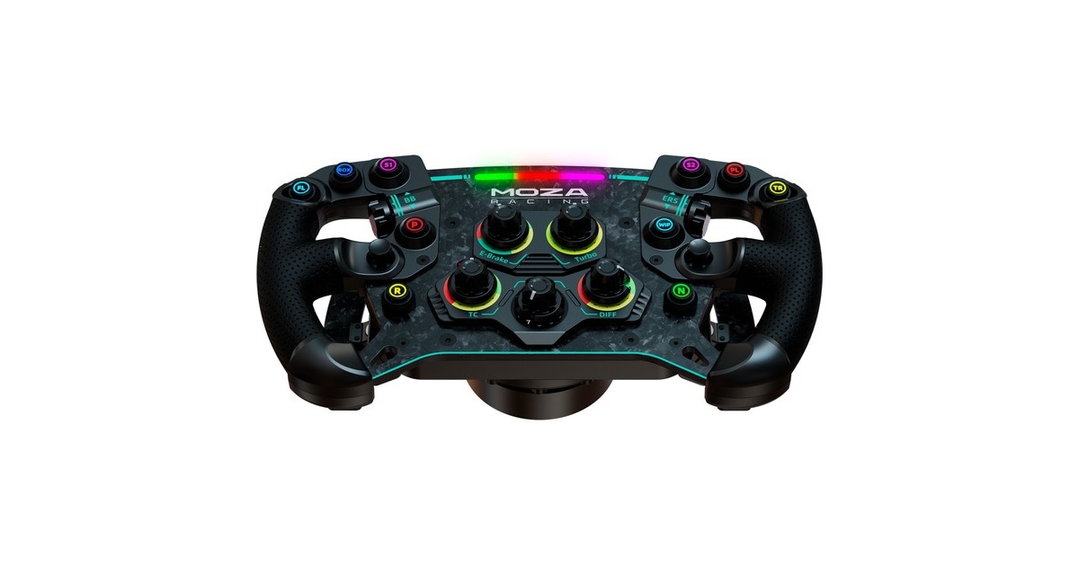 MOZA GS V2 GT Wheel Microfiber Leather, Austausch-Lenkrad(schwarz)