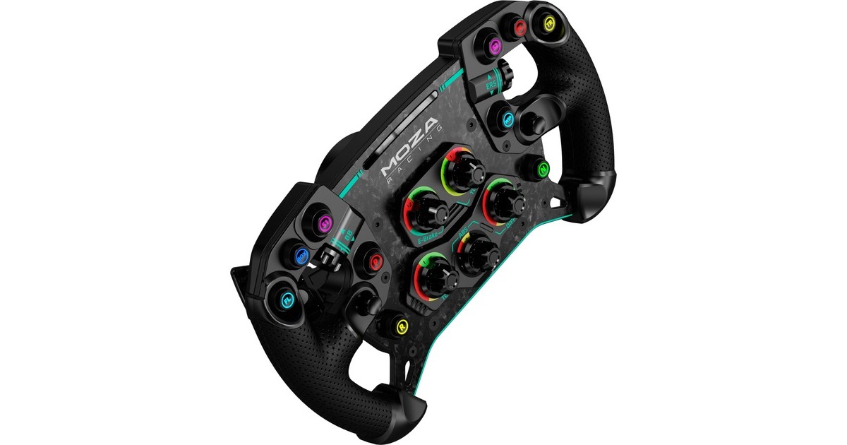 MOZA GS V2 GT Wheel Microfiber Leather, Austausch-Lenkrad(schwarz)