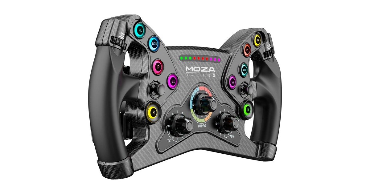 MOZA KS Steering Wheel, Austausch-Lenkrad(schwarz) MOZA KS Steering Wheel, Austausch-Lenkrad(schwarz)