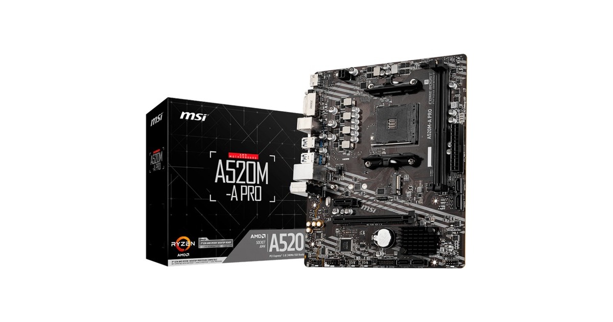 MSI A520M-A PRO, Mainboard