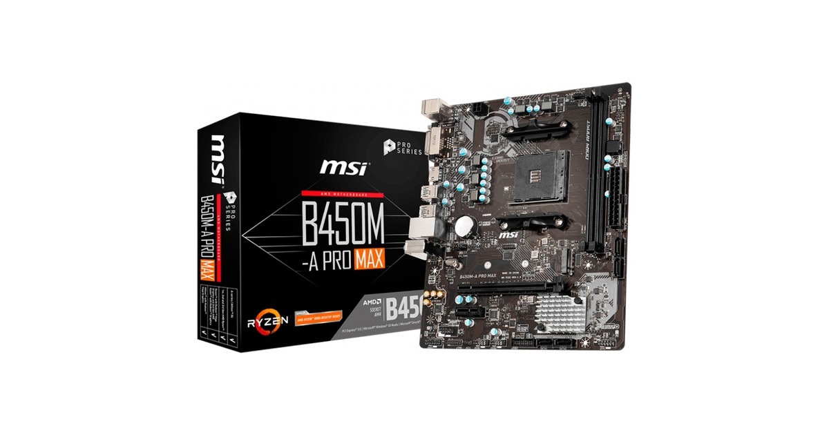 MSI B450M-A PRO MAX, Mainboard