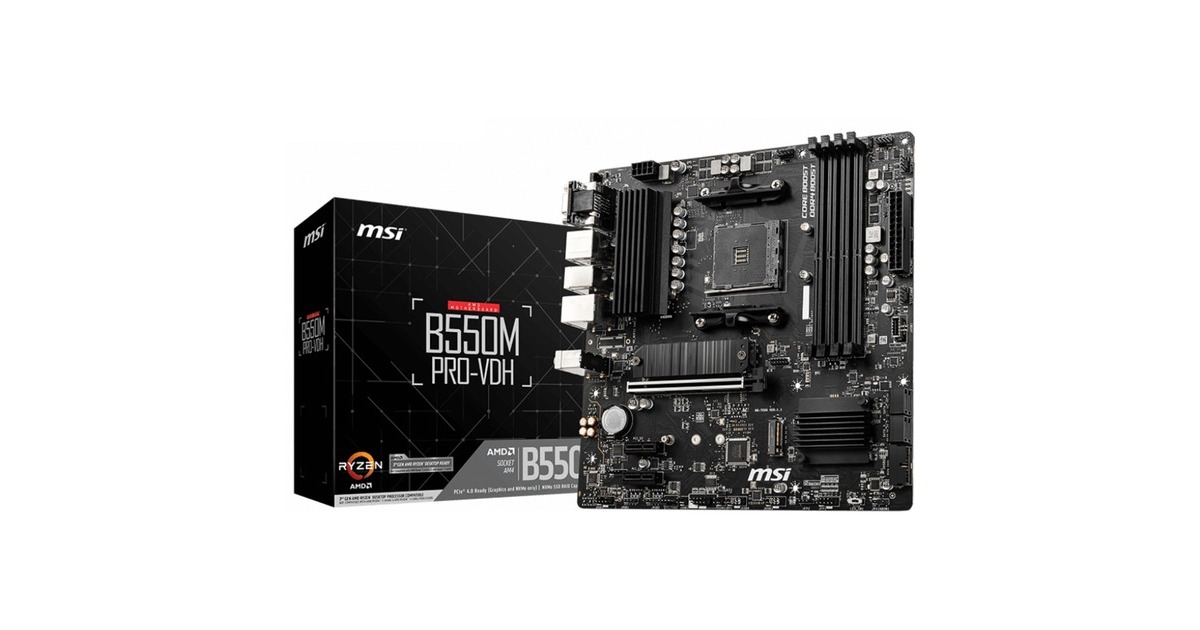 MSI B550M PRO-VDH, Mainboard(schwarz)