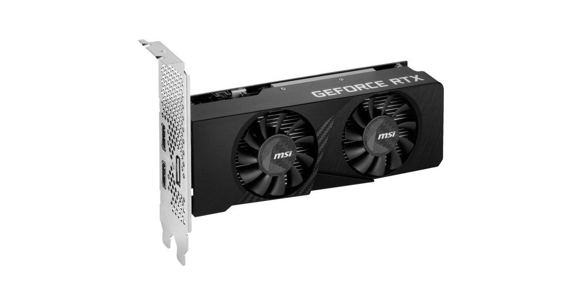 MSI GeForce RTX 3050 OC LP 6G OC, Grafikkarte(1x DisplayPort, 2x HDMI 2.1)