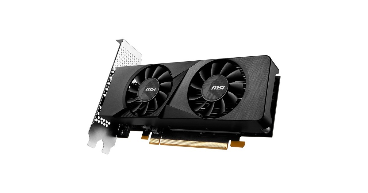 MSI GeForce RTX 3050 OC LP 6G OC, Grafikkarte(1x DisplayPort, 2x HDMI 2.1)