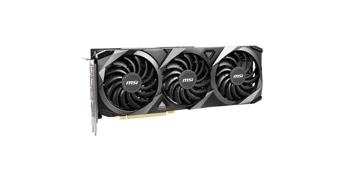 MSI GeForce RTX 3060 VENTUS 3X OC 12G, Grafikkarte(3x DisplayPort, 1x HDMI 2.1)