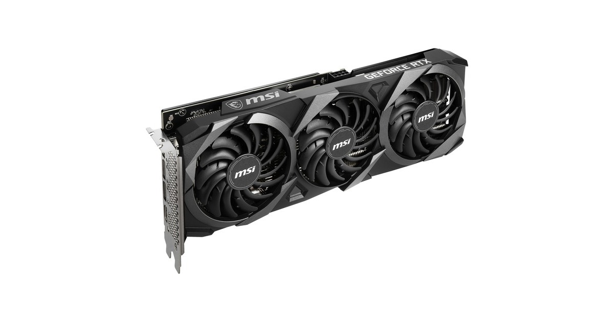 MSI GeForce RTX 3060 VENTUS 3X OC 12G, Grafikkarte(3x DisplayPort, 1x HDMI 2.1)