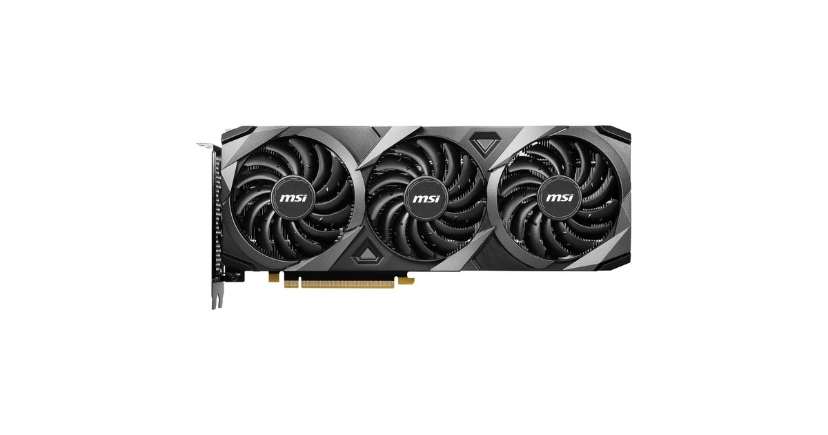 MSI GeForce RTX 3060 VENTUS 3X OC 12G, Grafikkarte(3x DisplayPort, 1x HDMI 2.1)