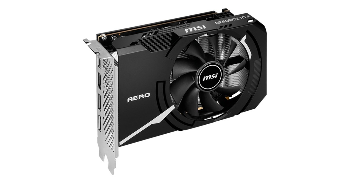 MSI GeForce RTX 4060 AERO ITX 8G OC, Grafikkarte(DLSS 3, 3x DisplayPort, 1x HDMI 2.1)