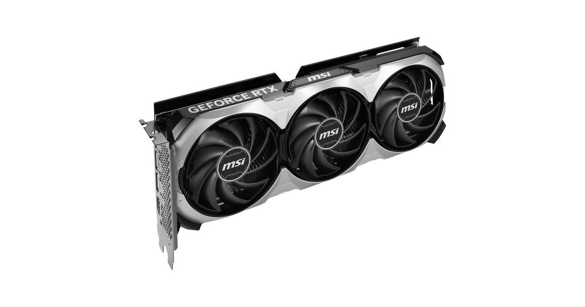 MSI GeForce RTX 4060 Ti VENTUS 3X 16G OC, Grafikkarte(schwarz/silber, DLSS 3, 3x DisplayPort, 1x HDMI)