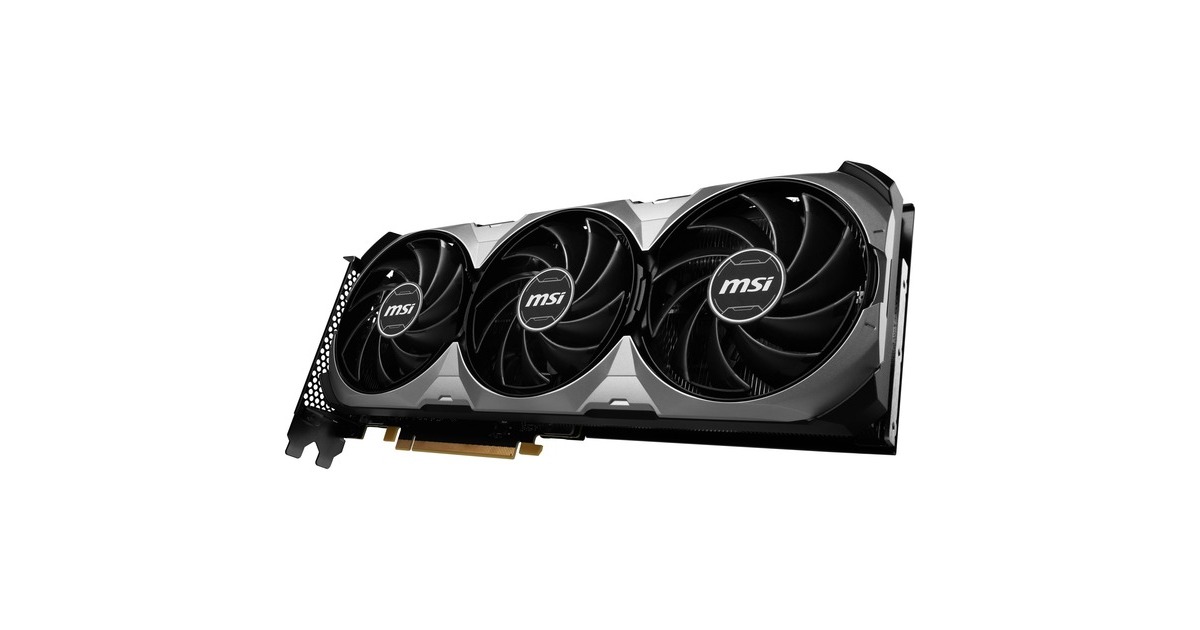 MSI GeForce RTX 4060 Ti VENTUS 3X 16G OC, Grafikkarte(schwarz/silber, DLSS 3, 3x DisplayPort, 1x HDMI)