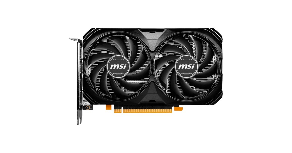 MSI GeForce RTX 4060 VENTUS 2X BLACK 8G OC, Grafikkarte(DLSS 3, 3x DisplayPort, 1x HDMI 2.1)