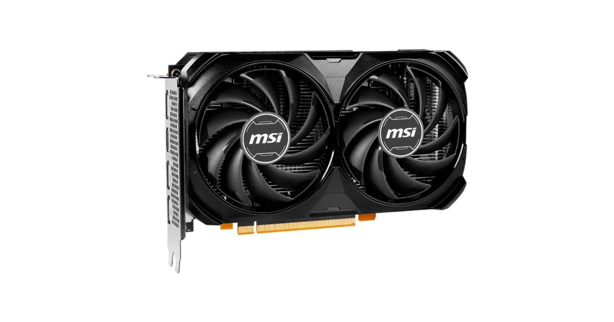 MSI GeForce RTX 4060 VENTUS 2X BLACK 8G OC, Grafikkarte(DLSS 3, 3x DisplayPort, 1x HDMI 2.1)