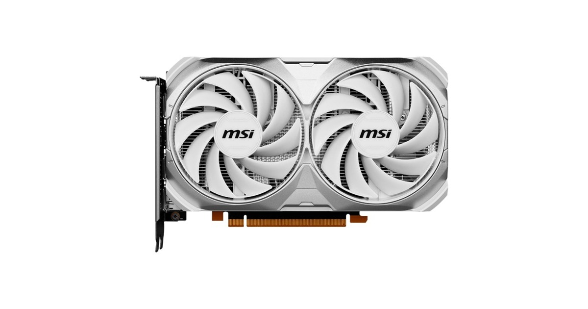 MSI GeForce RTX 4060 VENTUS 2X OC WHITE, Grafikkarte(DLSS 3, 3x DisplayPort, 1x HDMI 2.1)