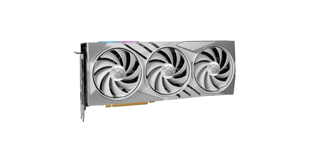 MSI GeForce RTX 4070 SUPER 12G GAMING X SLIM WHITE, Grafikkarte(DLSS 3, 3x DisplayPort, 1x HDMI 2.1)