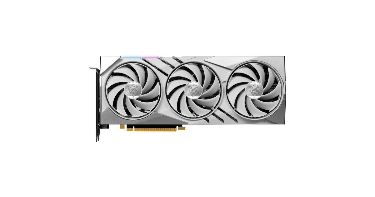 MSI GeForce RTX 4070 SUPER 12G GAMING X SLIM WHITE, Grafikkarte(DLSS 3, 3x DisplayPort, 1x HDMI 2.1)
