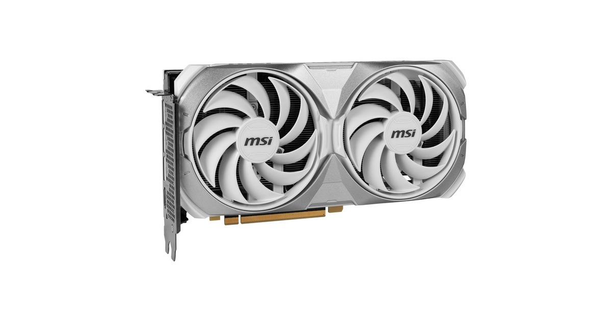 MSI GeForce RTX 4070 SUPER 12G VENTUS 2X WHITE OC, Grafikkarte(DLSS 3, 3x DisplayPort, 1x HDMI 2.1)