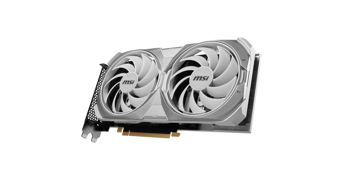 MSI GeForce RTX 4070 SUPER 12G VENTUS 2X WHITE OC, Grafikkarte(DLSS 3, 3x DisplayPort, 1x HDMI 2.1)
