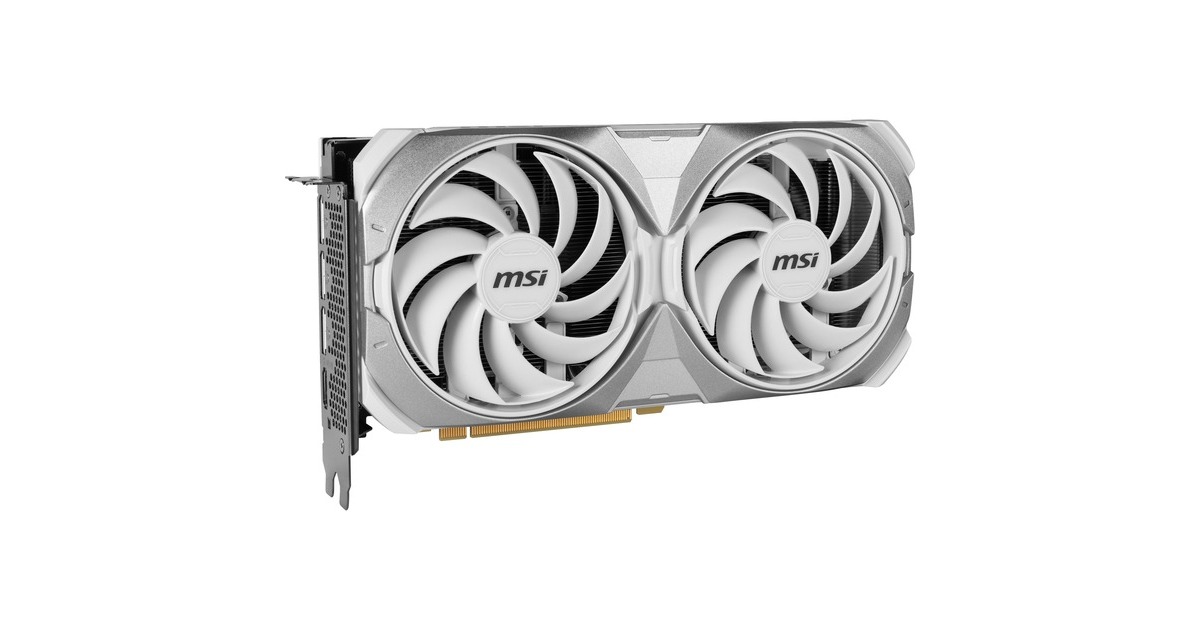 MSI GeForce RTX 4070 Ti SUPER 16G VENTUS 2X WHITE OC, Grafikkarte(weiß, DLSS 3, 3x DisplayPort, 1x HDMI 2.1a)