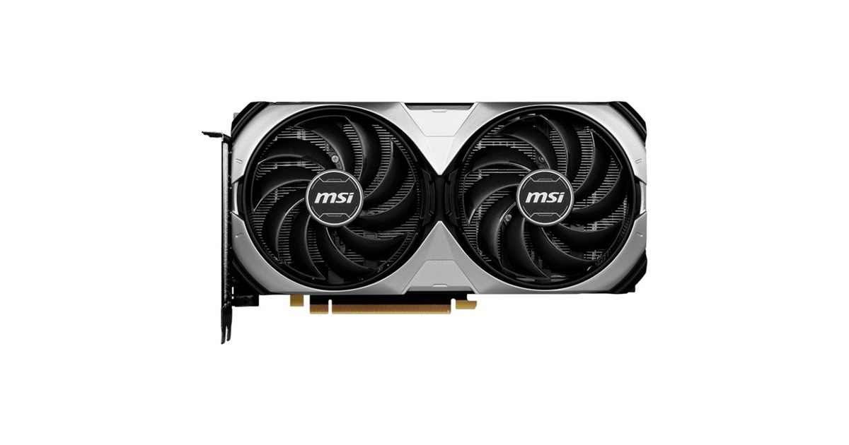 MSI GeForce RTX 4070 VENTUS 2X E OC, Grafikkarte(DLSS 3, 3x DisplayPort, 1x HDMI 2.1)