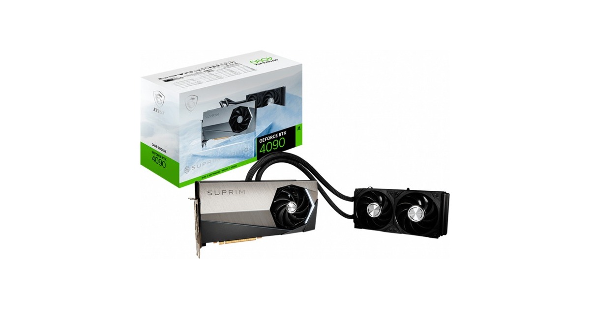 MSI GeForce RTX 4090 SUPRIM LIQUID X 24G, Grafikkarte(DLSS 3, 3x DisplayPort, 1x HDMI 2.1) MSI GeForce RTX 4090 SUPRIM LIQUID X 24G, Grafikkarte(DLSS 3, 3x DisplayPort, 1x HDMI 2.1)