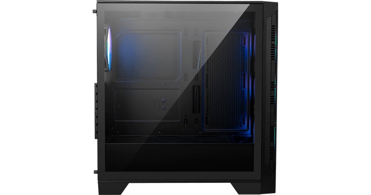MSI MAG FORGE 320R AIRFLOW, Tower-Gehäuse(schwarz, Tempered Glass)