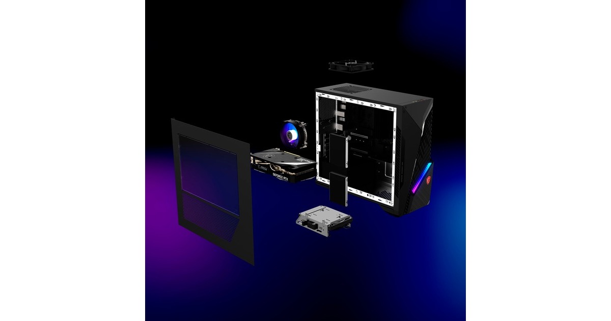 MSI MAG Infinite S3 13NUB7-1205AT, Gaming-PC(schwarz/transparent, Windows 11 Home 64-Bit)