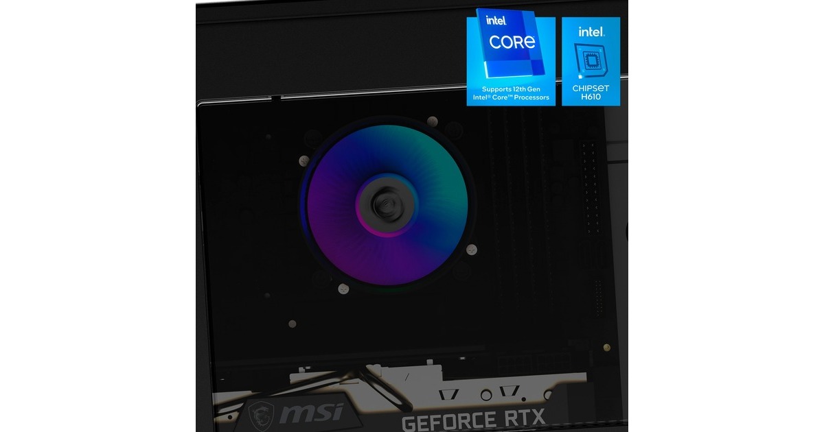 MSI MAG Infinite S3 13NUB7-1205AT, Gaming-PC(schwarz/transparent, Windows 11 Home 64-Bit)