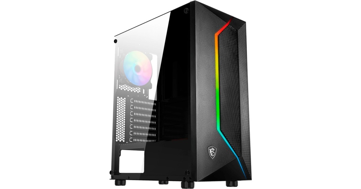 MSI MAG Vampiric 100R , Tower-Gehäuse(schwarz, Tempered Glass)