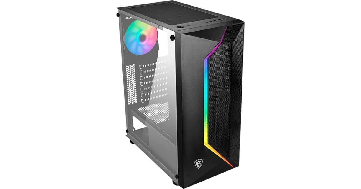 MSI MAG Vampiric 100R , Tower-Gehäuse(schwarz, Tempered Glass)