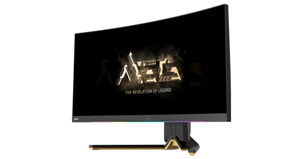 MSI MEG 342CDE QD-OLED, Gaming-Monitor(86.8 cm (34 Zoll), schwarz/gold, UWQHD, QD-OLED, 175Hz Panel)