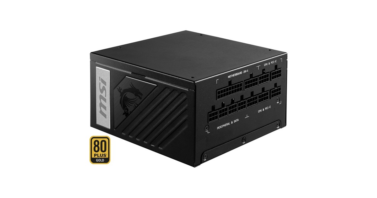 MSI MPG A1000G 1000W, PC-Netzteil(schwarz, 7x PCIe, Kabel-Management, 1000 Watt)