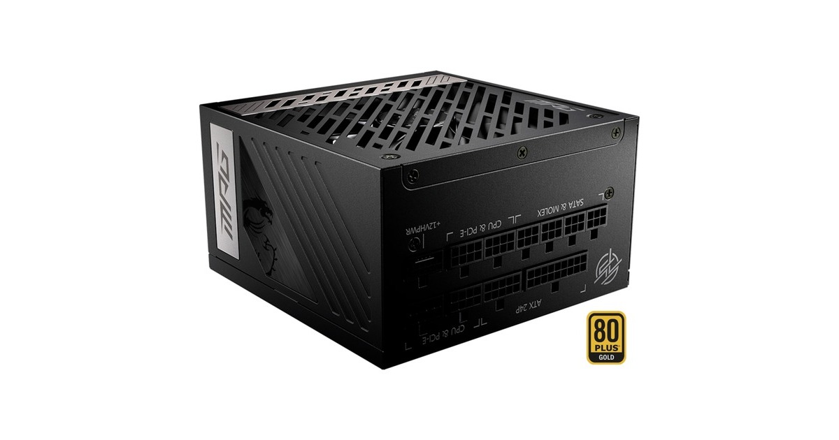 MSI MPG A1000G PCIE5 1000W, PC-Netzteil(schwarz, 7x PCIe, Kabel-Management, 1000 Watt)