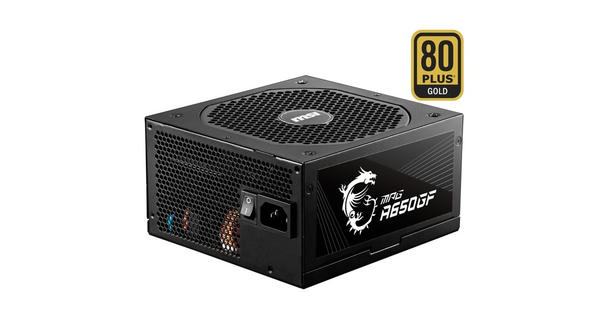 MSI MPG A650GF 650W, PC-Netzteil(schwarz, 4x PCIe, Kabel-Management, 650 Watt) MSI MPG A650GF 650W, PC-Netzteil(schwarz, 4x PCIe, Kabel-Management, 650 Watt)