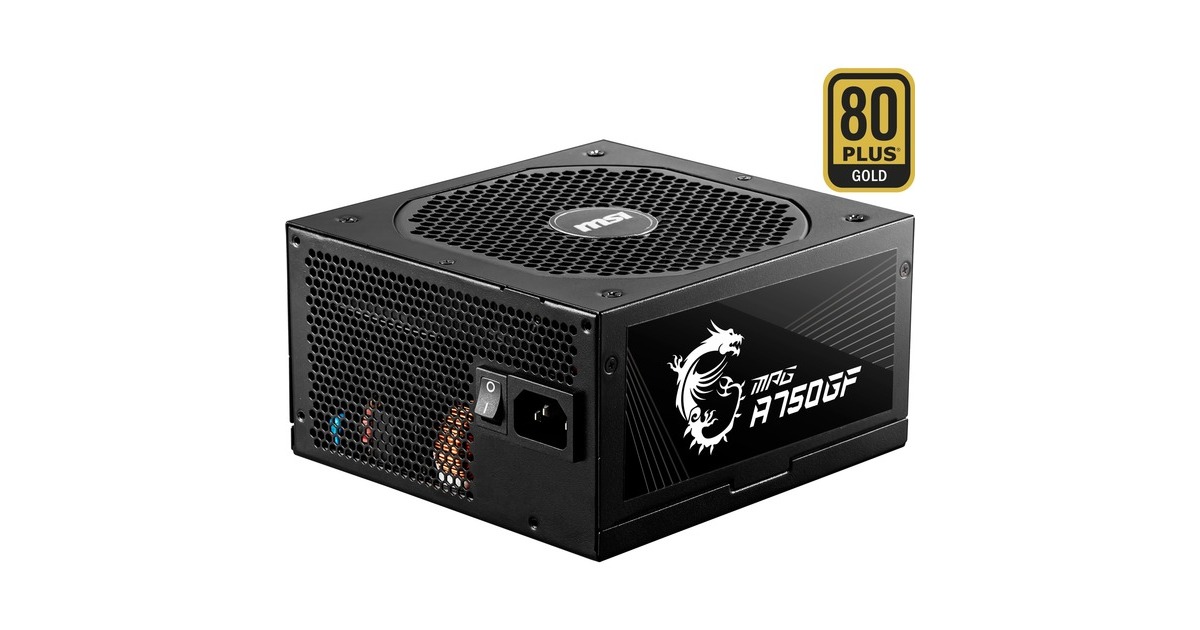 MSI MPG A750GF 750W, PC-Netzteil(schwarz, 6x PCIe, Kabel-Management, 750 Watt)