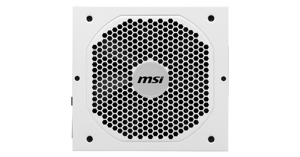 MSI MPG A750GF WHITE 750W, PC-Netzteil(weiß, 6x PCIe, Kabel-Management, 750 Watt)
