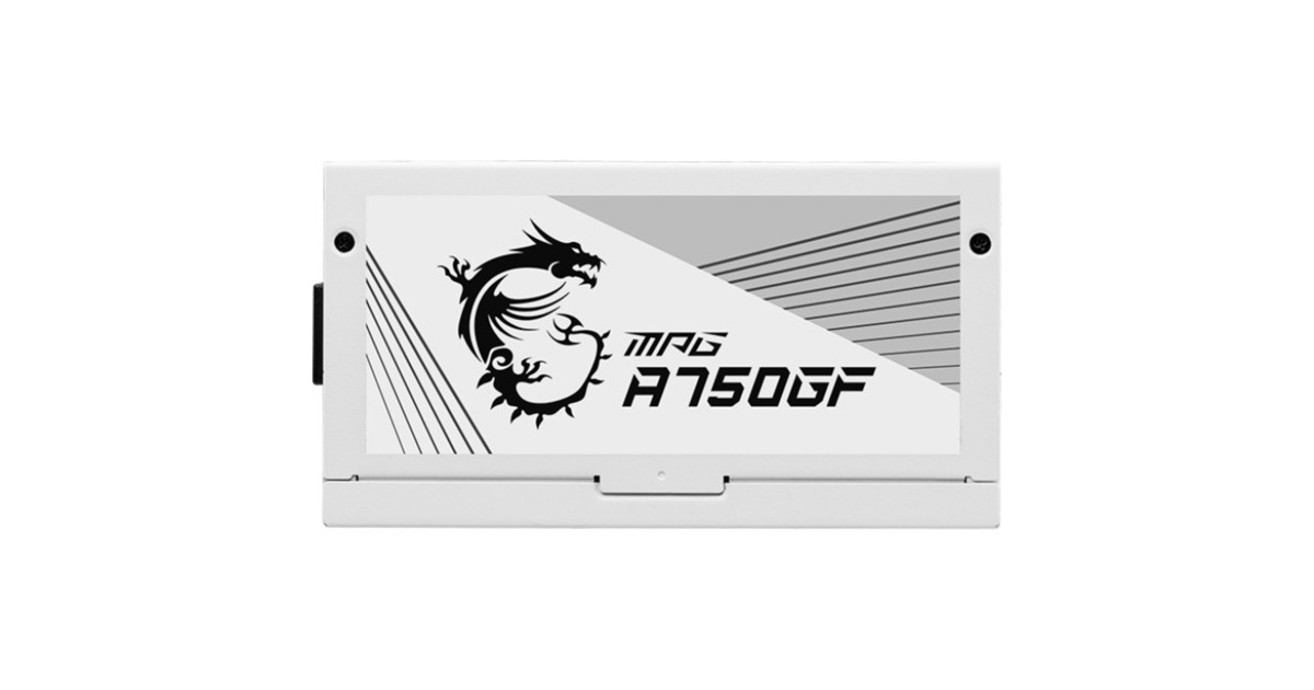 MSI MPG A750GF WHITE 750W, PC-Netzteil(weiß, 6x PCIe, Kabel-Management, 750 Watt)